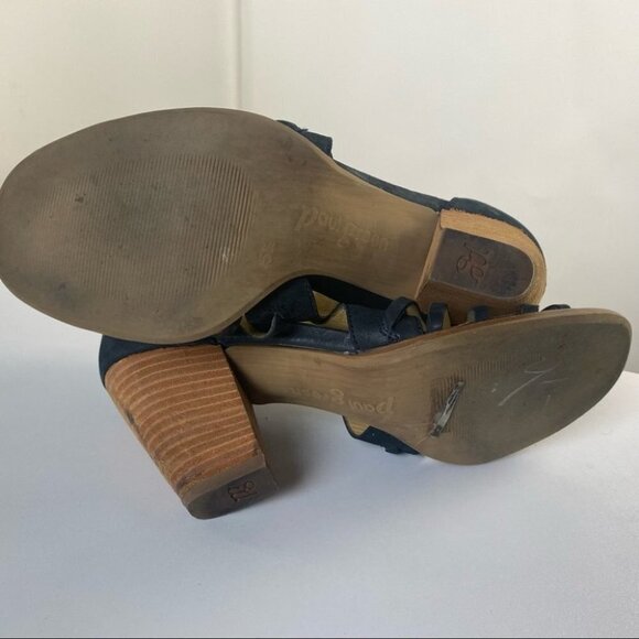 Paul Green | Christy Black Caged‎ Strappy Sandal Heel - Picture 9 of 16